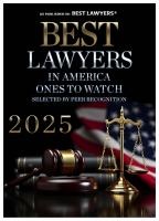 Best Lawyers in America Award - Ones to Watch 2025